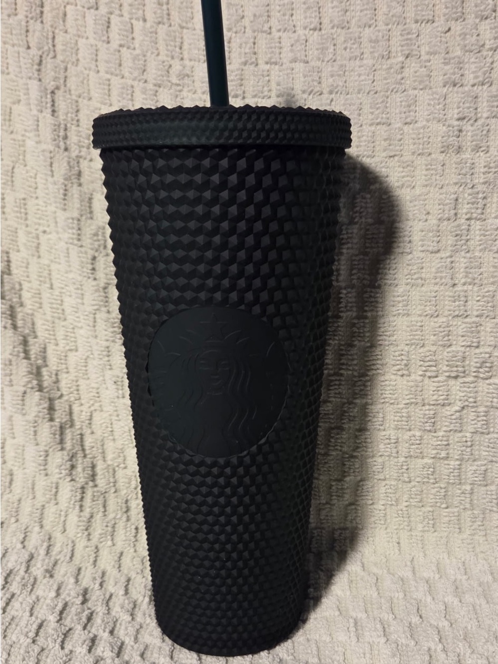 Starbucks Black Textured Studded Tumbler with Straw
